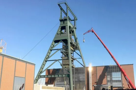 Konrad mine winding tower