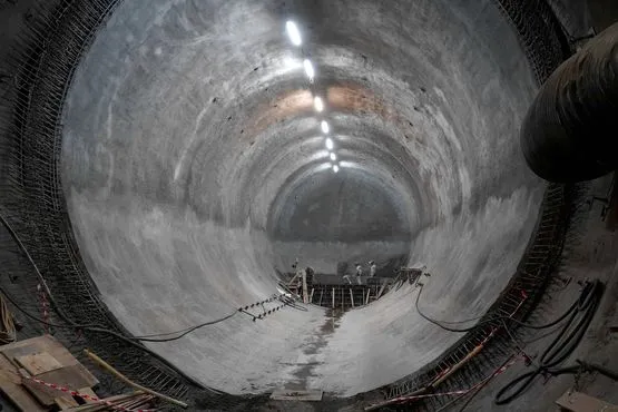 Route underground in the Konrad mine