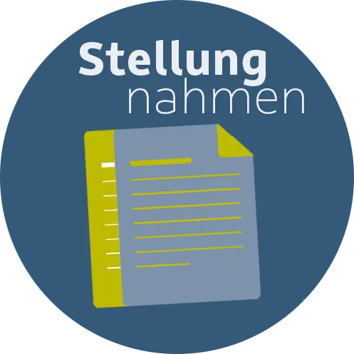 Piktogramm für Stelungnahmen