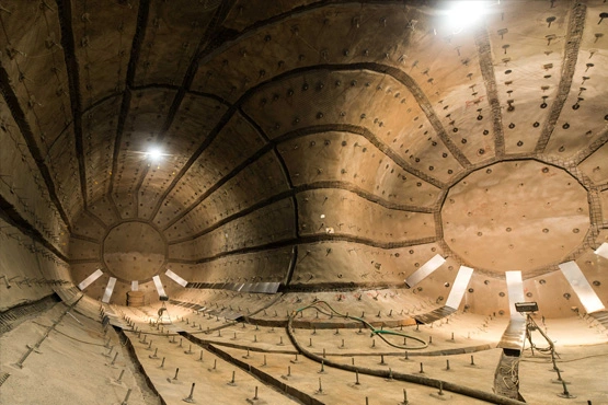 Strecke im Bergwerk Konrad