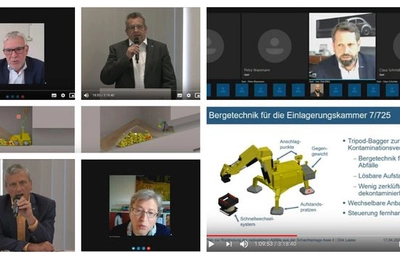 Collage von verschiedenen Bildern aus dem Live-Stream